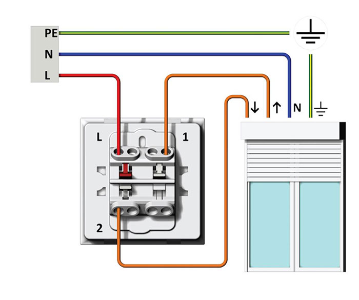 Interrupteur filaire pour volet roulant électrique